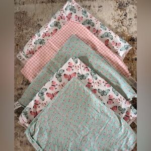 Gerber Mint Green and White Baby Swaddle Set